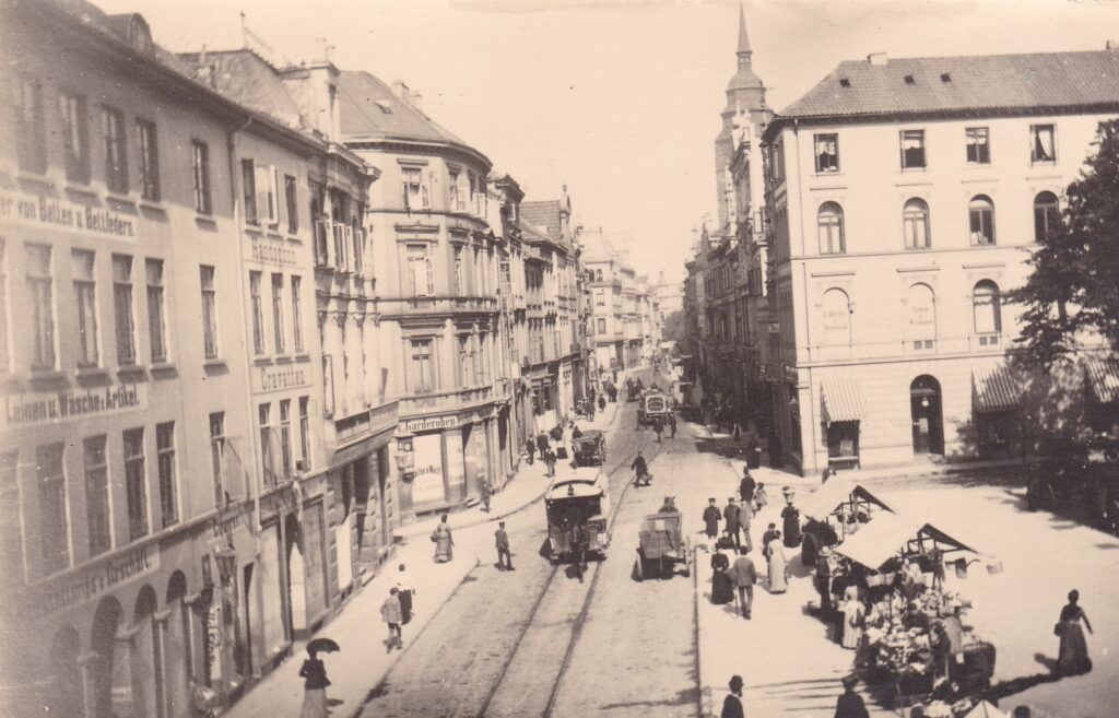 ANsicht der Obernstraße in Bremen 1905.