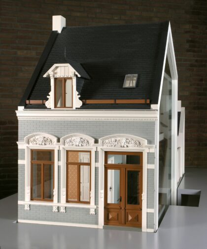 zweistöckiges Bremer Haus.