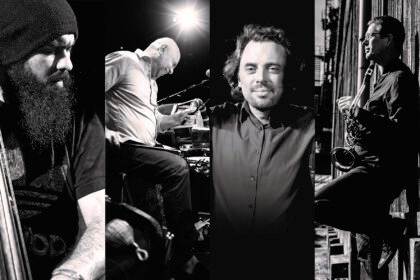 schwarz-weis Foto von Musikern