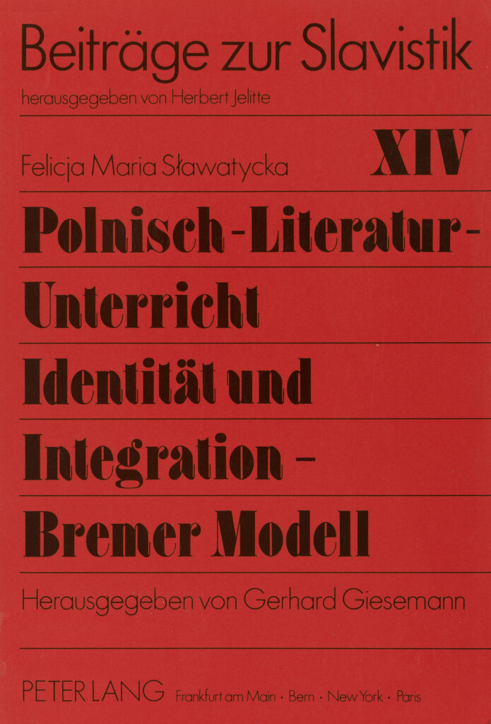 roter Buchumschlag: Polnisch-Literatur-Unterricht. Identität und Integration - Bremer Modell